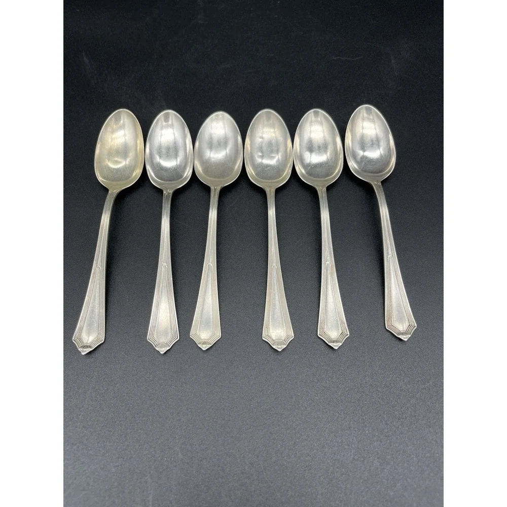 Sterling Silver Plymouth Gorham 6 Piece Teaspoon Set